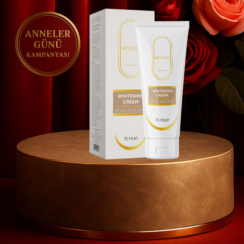 Maxos Beyazlatıcı Krem 75ml Doğal İçerikli Güçlendirilmiş Formül